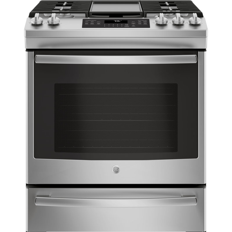 GE Appliances 30" 5.6 cu ft. Slidein Gas Range with Griddle & Reviews
